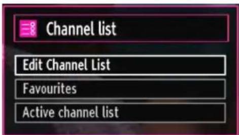 Tucson TL8102B11 - Managing Stations: Channel List - 1