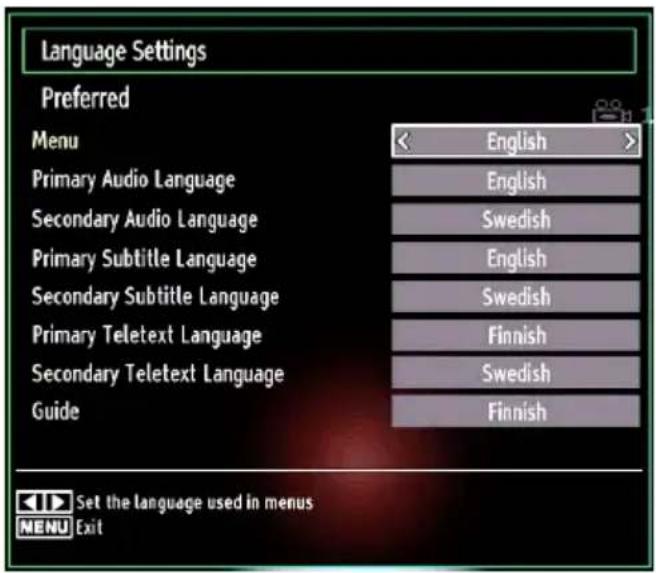 Tucson TL8102B11 - Language Settings - 1