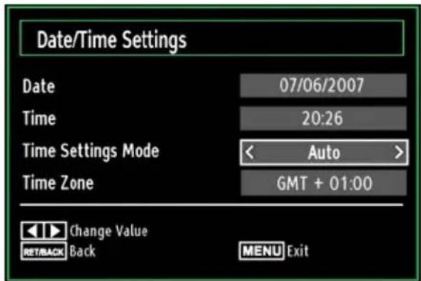 Tucson TL8102B11 - Configuring Date/Time Settings - 1