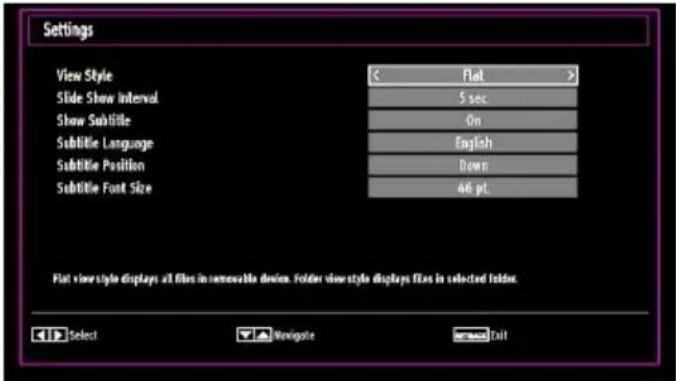 Tucson TL8102B11 - Media Browser Settings - 1