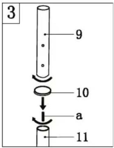 tepro Bluefield 4032 - Asamblarea gratarului - 3