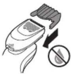 PHILIPS Series 6000 S6680 - Cleaning the beard styler attachment - 6