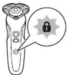 PHILIPS Series 6000 S6680 - Activating the travel lock - 2