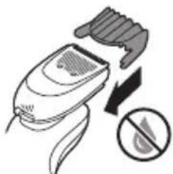 PHILIPS Series 6000 S6680 - Limpieza del accesorio perfilador de barba - 6