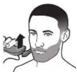 PHILIPS Series 6000 S6680 - Utilisation de l'accessoire barbe avec sabot (certains modèles uniquement) - 4