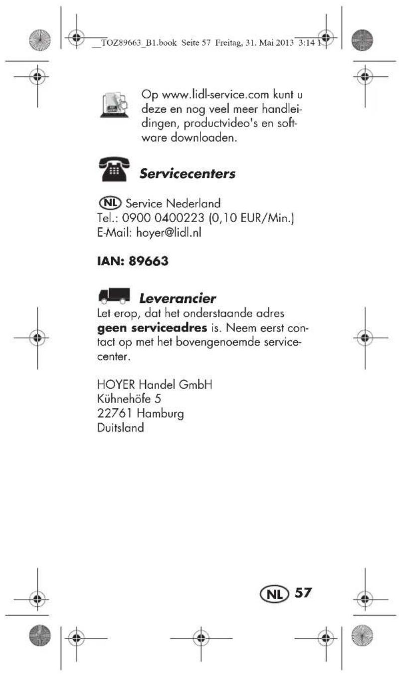 SILVERCREST SSK 32 A1 - Afhandeling in geval van garantie - 7