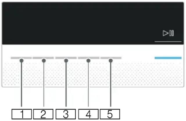 SIEMENS WT43N28CFG - Touches du bandeau d'affichage - 1