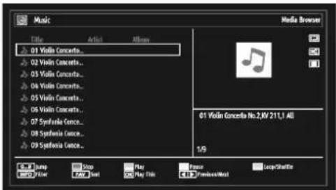 TECHWOOD VL37FHDT1101 - Viewing Music via USB - 1