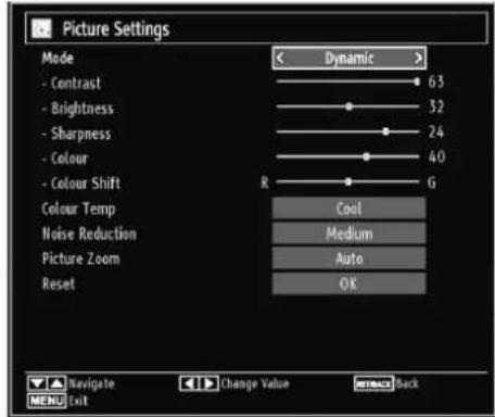 TECHWOOD VL37FHDT1101 - Confi guring Picture Settings - 1