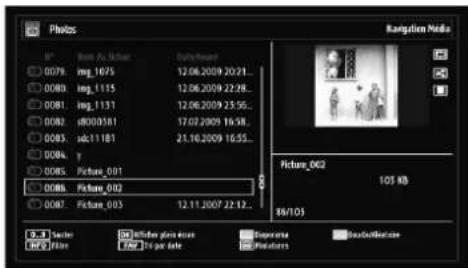 TECHWOOD VL37FHDT1101 - Affi chage de photos via USB - 1