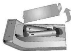 TECHWOOD VL37FHDT1101 - Inserting Batteries - 1