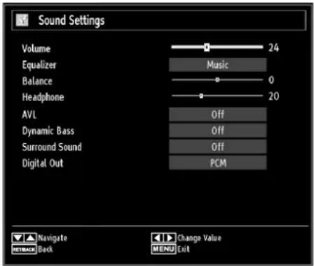 TECHWOOD VL37FHDT1101 - Configuring Sound Settings - 1