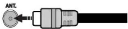 TECHWOOD TK32DLED19 - Branchement de l'antenne - 1
