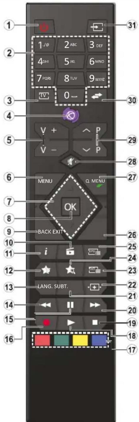 TECHWOOD TK32DLED19 - Fernbedienung - 1