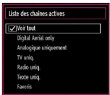TECHWOOD TDVD19TN10 - Gestion des chaînes : Trier une liste de chaînes - 1