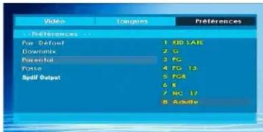 TECHWOOD TDVD19TN10 - CONTROLE PARENTAL (Niveau Parental) - 1