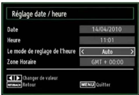 TECHWOOD TDVD19TN10 - Configurer le réglage Date/Heure - 1