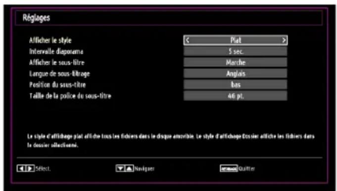 TECHWOOD TDVD19TN10 - Réglages du navigateur Média - 1