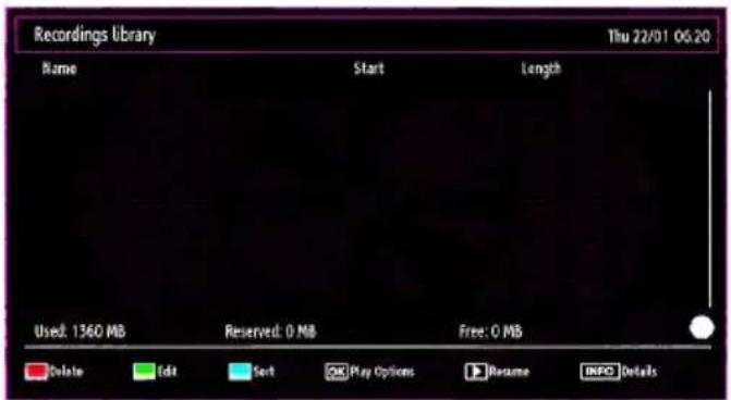 TECHWOOD TC1912TN882 - Recordings Library - 1