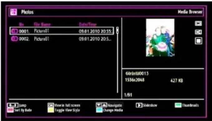TECHWOOD TC1912TN882 - Viewing Photos via USB - 1