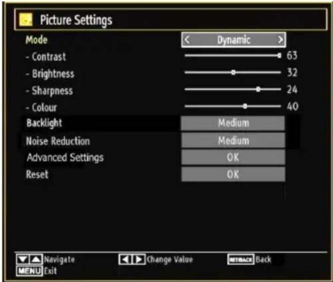 TECHWOOD TC1912TN882 - Configuring Picture Settings - 1