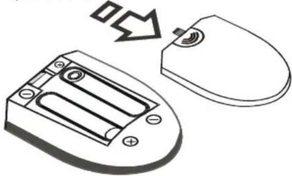 TECHWOOD CL24ITM13FDVX - Installing the Batteries to the Remote - 1