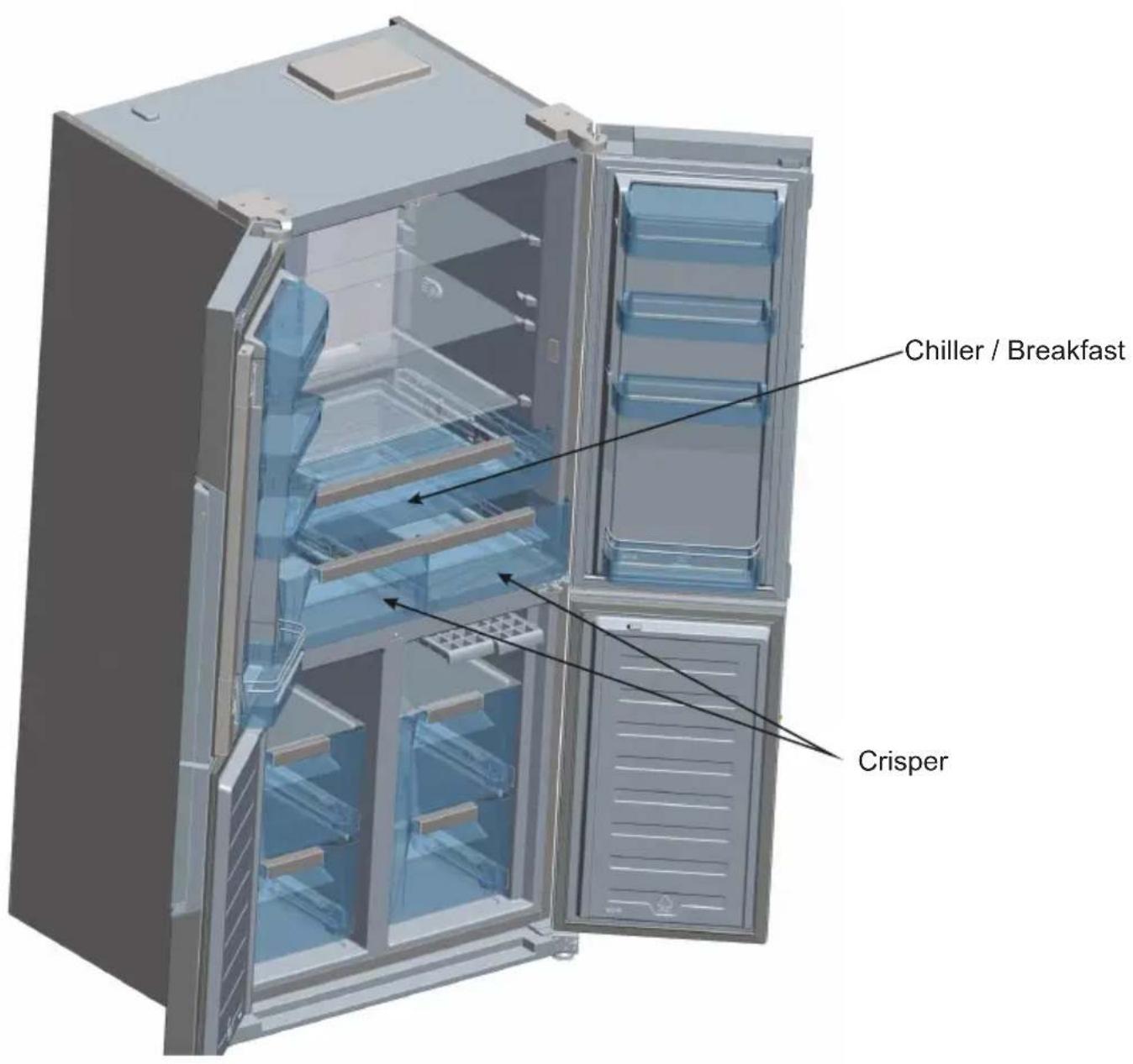 TEKA NFE 910 X - Vegetable Bowl and Chiller (Breakfast) - 1