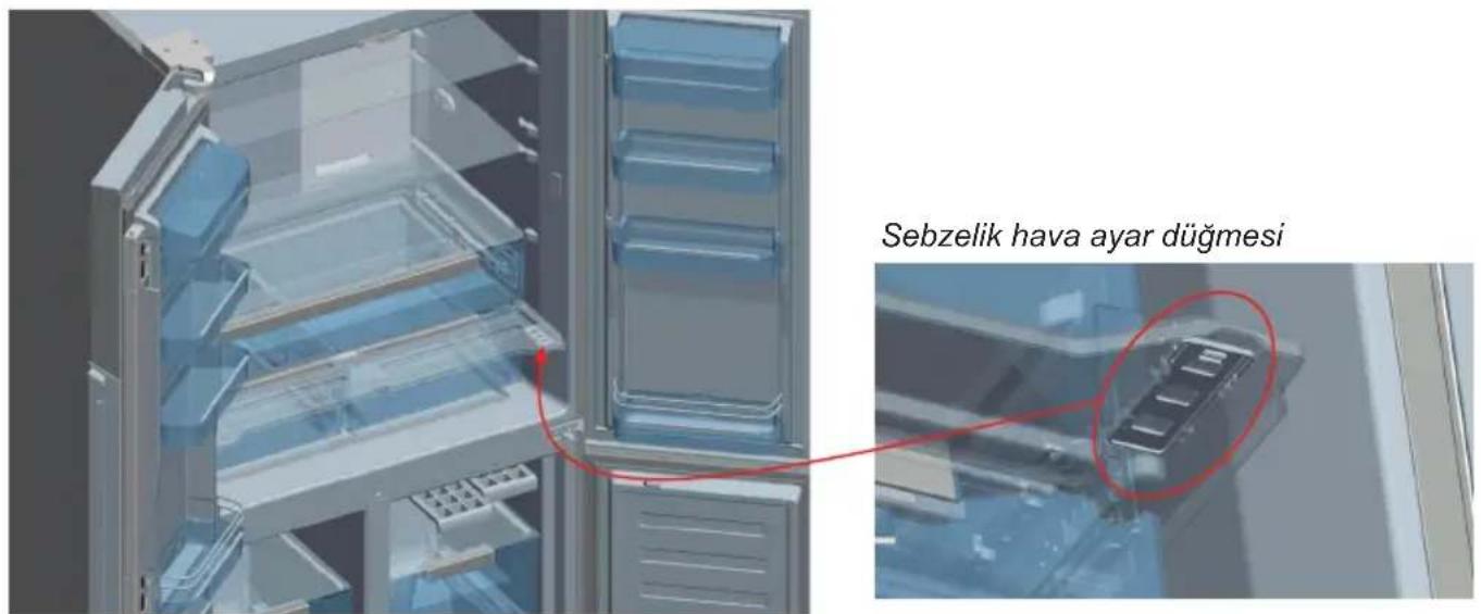 TEKA NFE 910 X - SEBZELIK HAVA AYAR DÜGMESI - 1