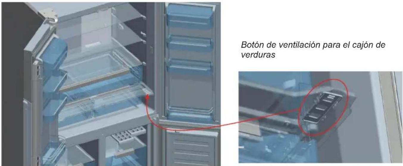TEKA NFE 910 X - BOTON DE VENTILACION PARA EL CAJON DE VERDURAS - 1