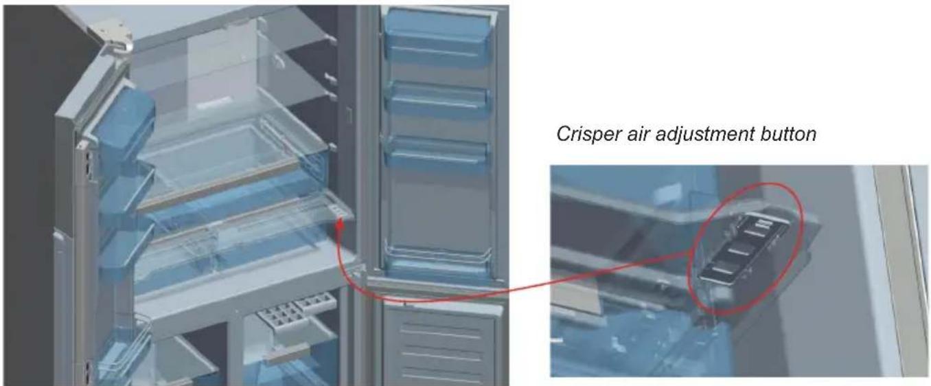 TEKA NFE 910 X - CRISPER AIR SETTING BUTTON - 1