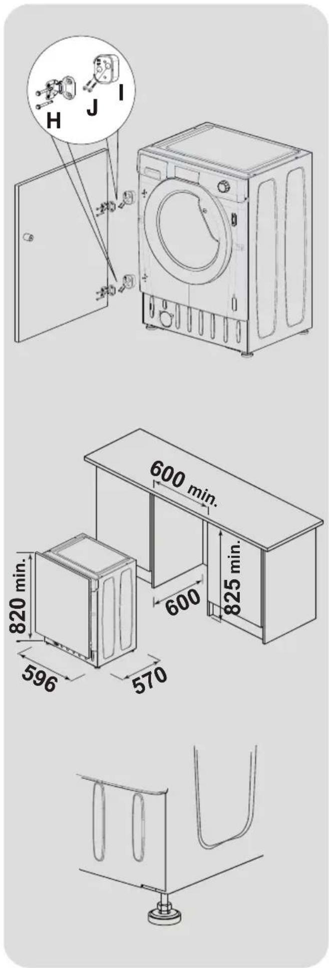 TEKA LI5 1280 - Instructions for mounting the furniture door - 4