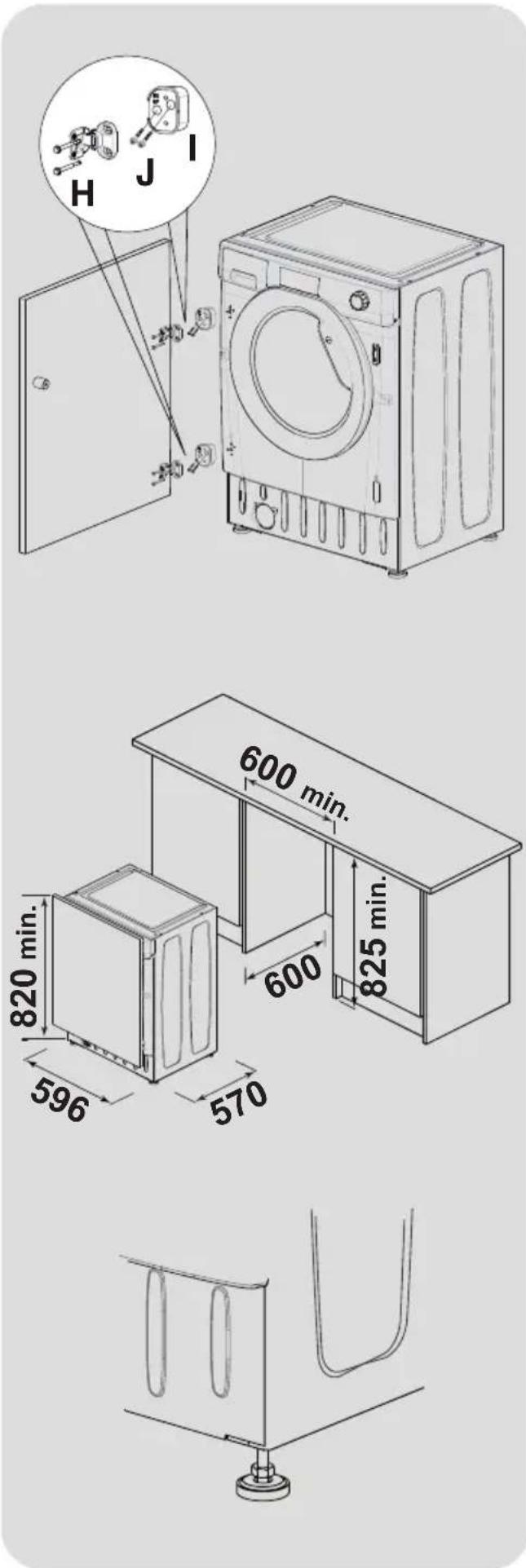 TEKA LI5 1080 - Instructions for mounting the furniture door - 4