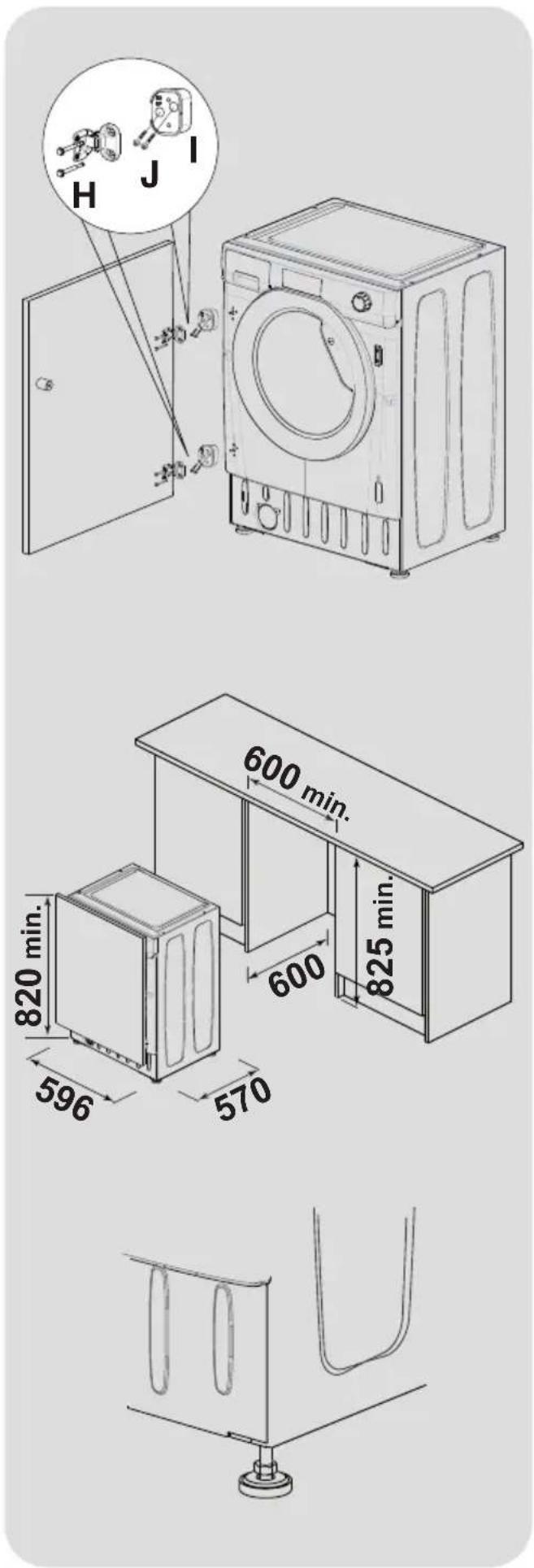 TEKA LI5 1080 - Instrucciones para el montaje de la puerta del mueble - 2