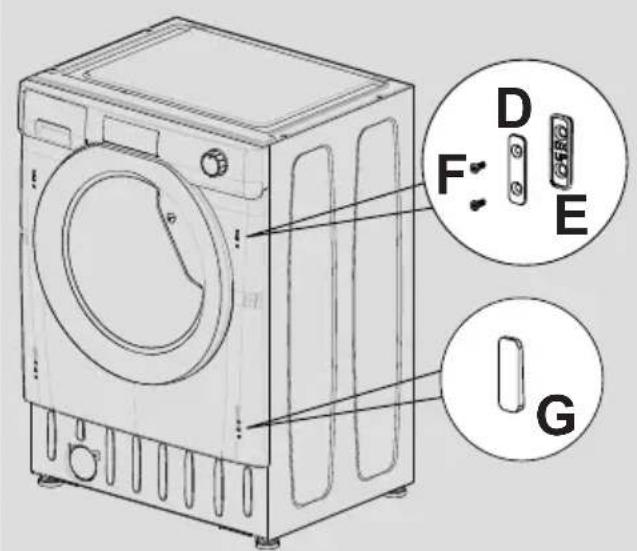 TEKA LI5 1080 - Instructions de montage de la porte du meuble - 4