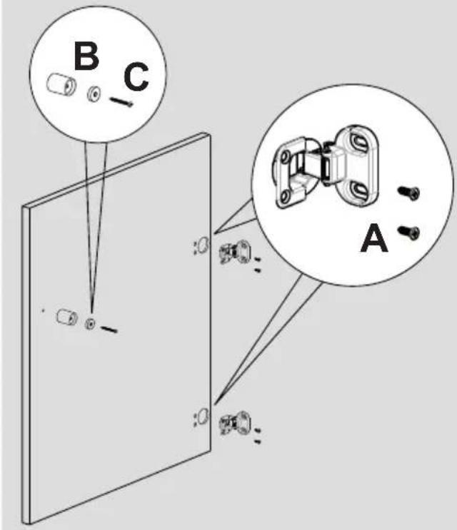 TEKA LI5 1080 - Instructions de montage de la porte du meuble - 3