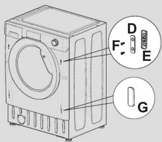 TEKA LI5 1080 - Instructions for mounting the furniture door - 3