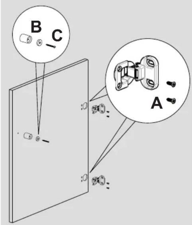 TEKA LI5 1080 - Instructions for mounting the furniture door - 2