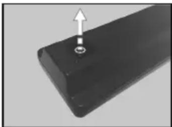 TELEFUNKEN D32H472R4D - Installazione delle batterie nel telecomando - 1