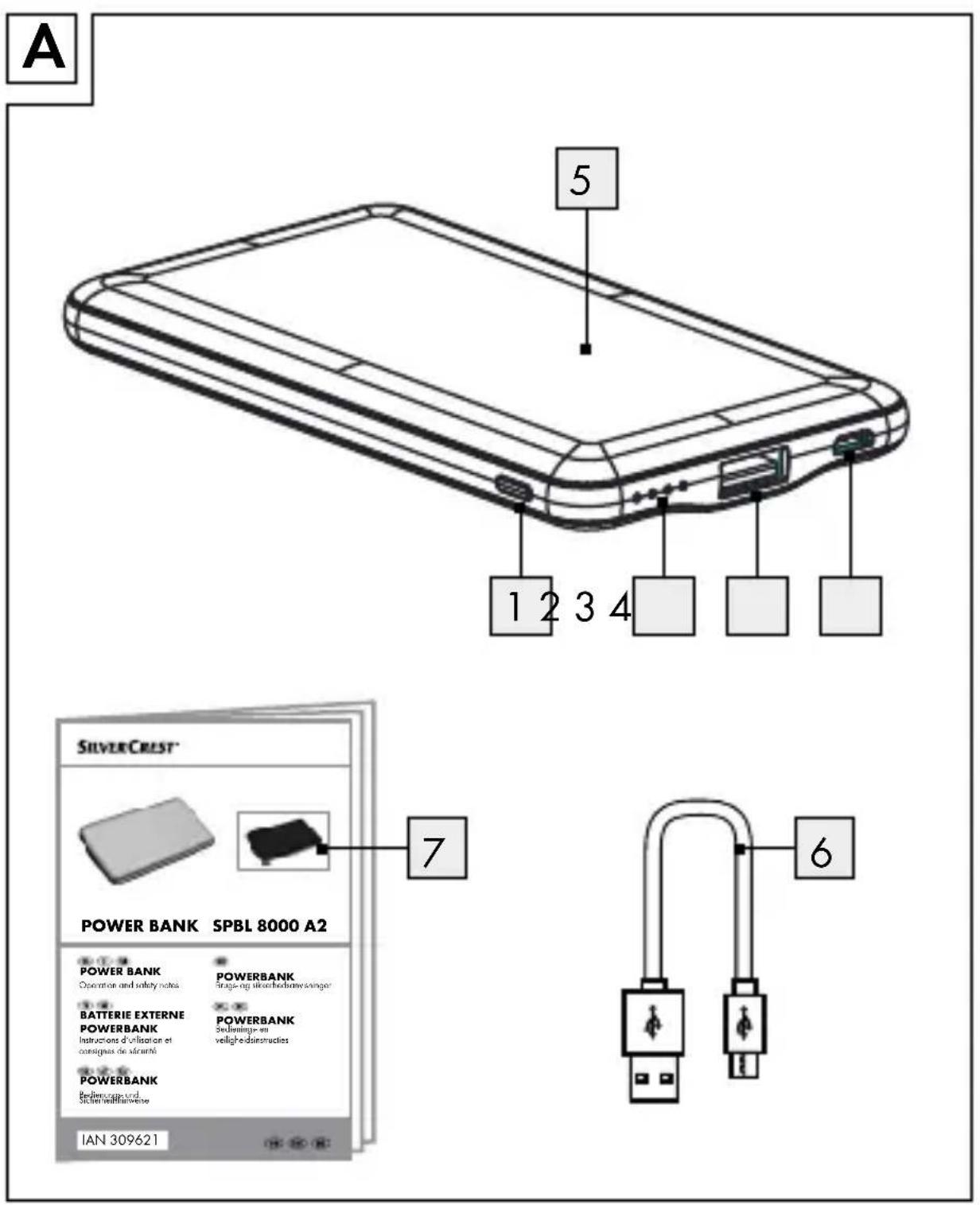 SILVERCREST SPBL 8000 A2 - POWERBANK - 3