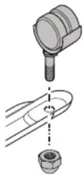 SILVERCREST SOR 2400 D2 - Laufrollen montieren - 1