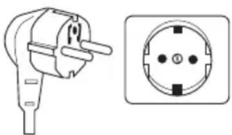 Waring Commercial MMB160EK - TYPE F PLUG - 1