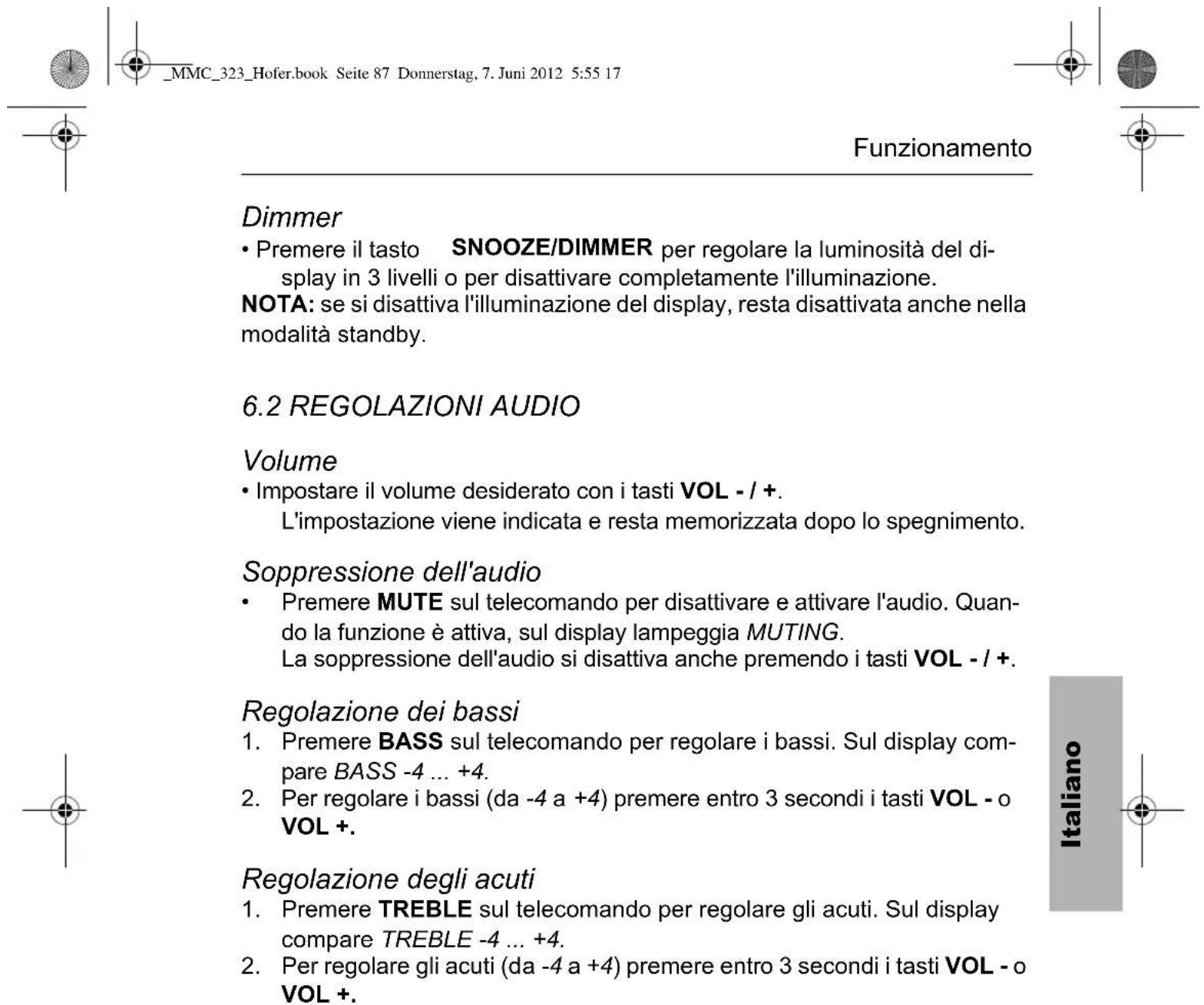 Terris MMC 323 - Spegnimento con SLEEP - 1