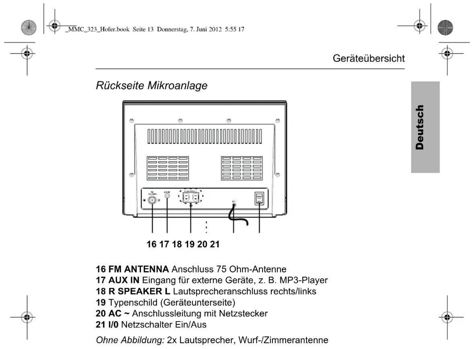 Terris MMC 323 - Vorderseite Mikroanlage - 2