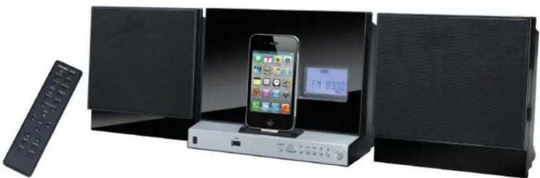 Terris MMC 323 - Vertikalna mikro naprava za CD-jes priključno postajo za iPod/iPhone/iPad - 1