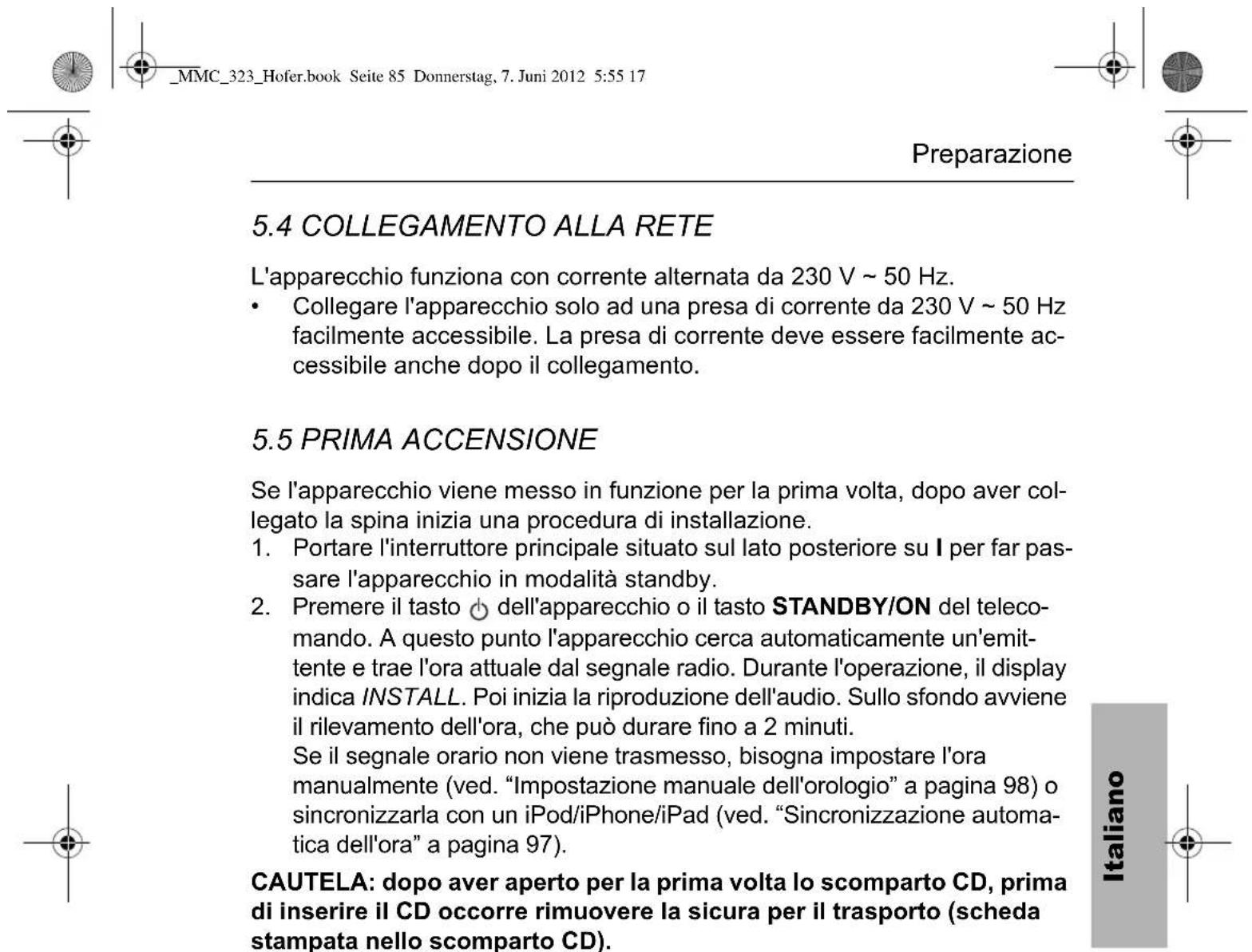 Terris MMC 323 - COLLEGAMENTI - 1