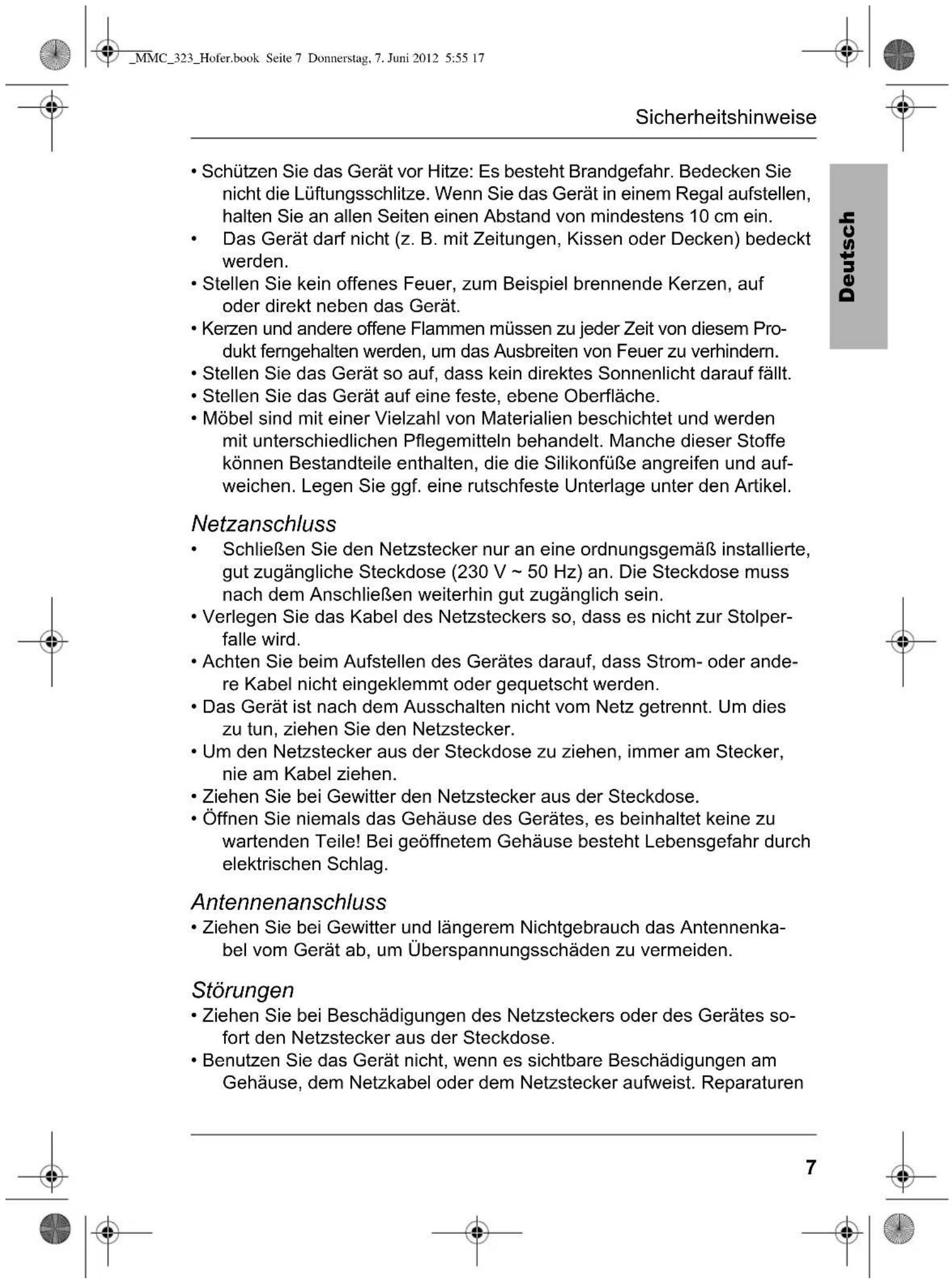 Terris MMC 323 - Umgebungsbedingungen - 1