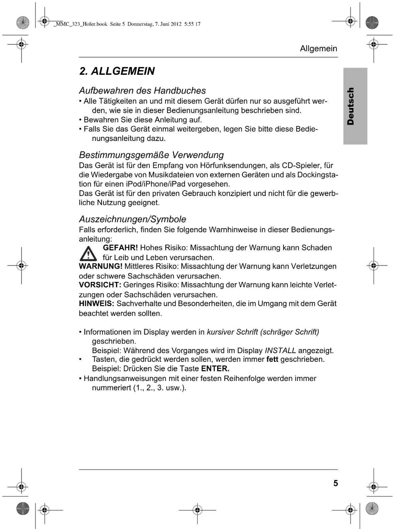 Terris MMC 323 - Inhalt - 1