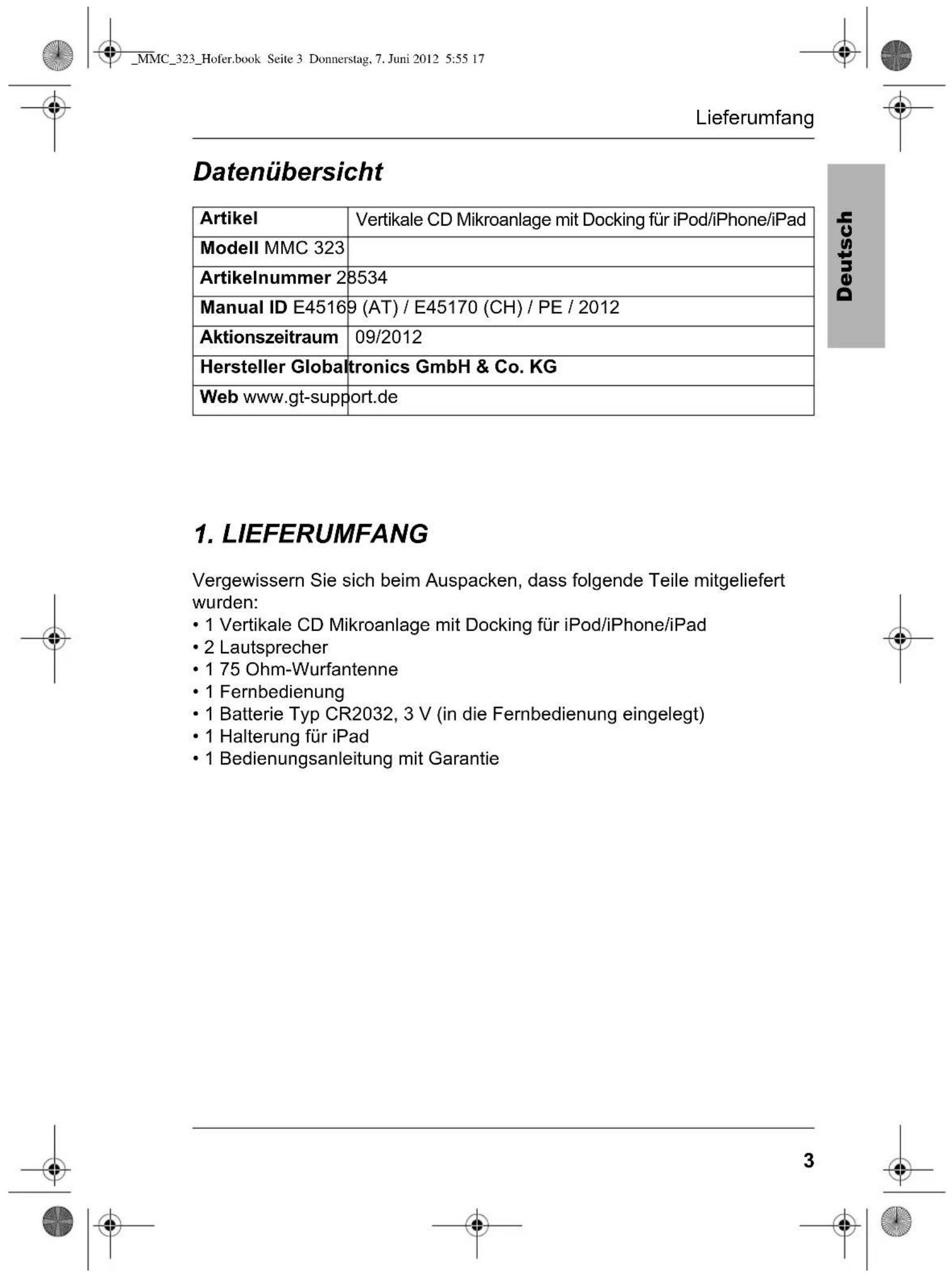 Terris MMC 323 - Hinweise zur Konformitätserklarung - 2
