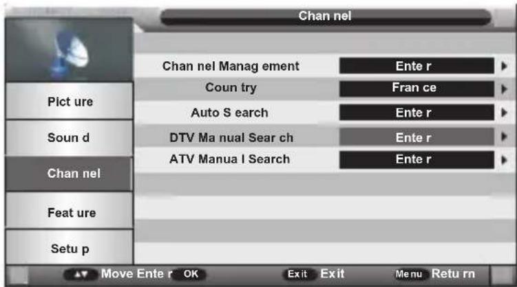 SCHNEIDER LD24SCH13BLU - Channel Menu - 1
