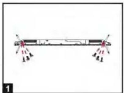 SCHNEIDER LED65SCP200K - • Disassembly of the stand - 1